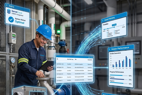 Connected work orders help teams turn maintenance activity into asset history, technician accountability and vendor performance visibility.