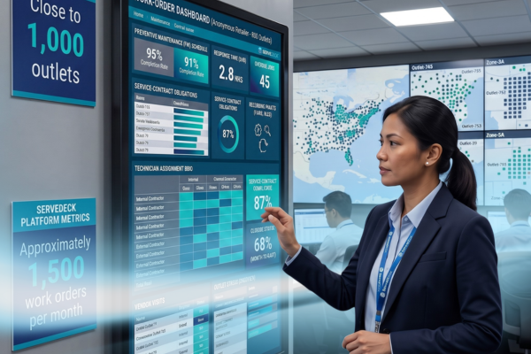 For large multi-outlet operations, work order visibility helps management track preventive maintenance, service contracts and performance across locations.