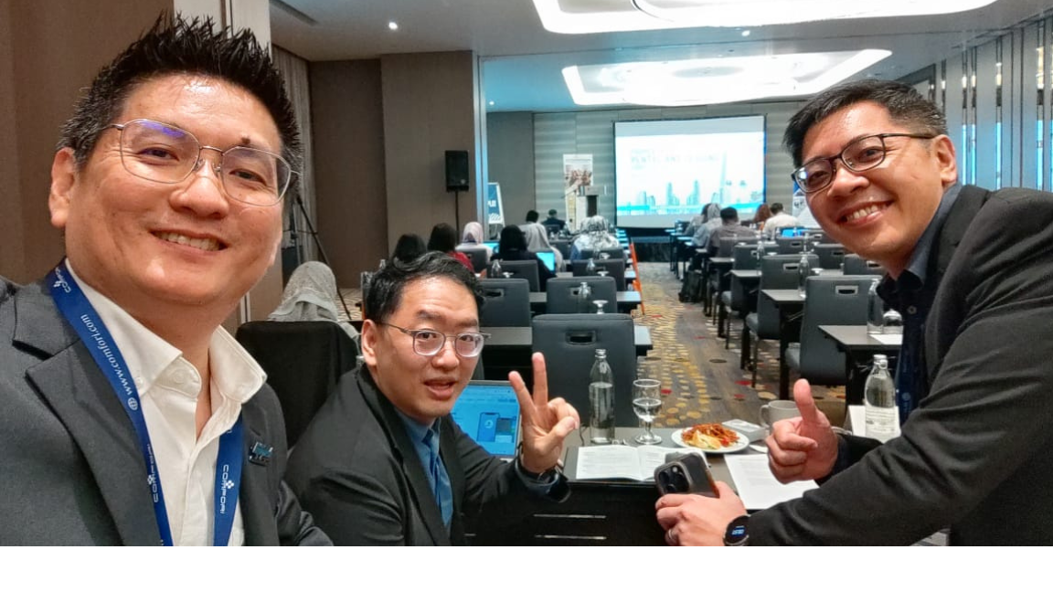 ServeDeck at Comfori leasing with ServeDeck CEO Suhendra and Marketing Manager, Eric